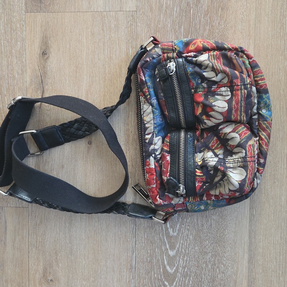L.A.M.B. African Shell and Mahi Print Crossbody Bag